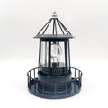 Black Wrought Iron Solar Lighthouse B314