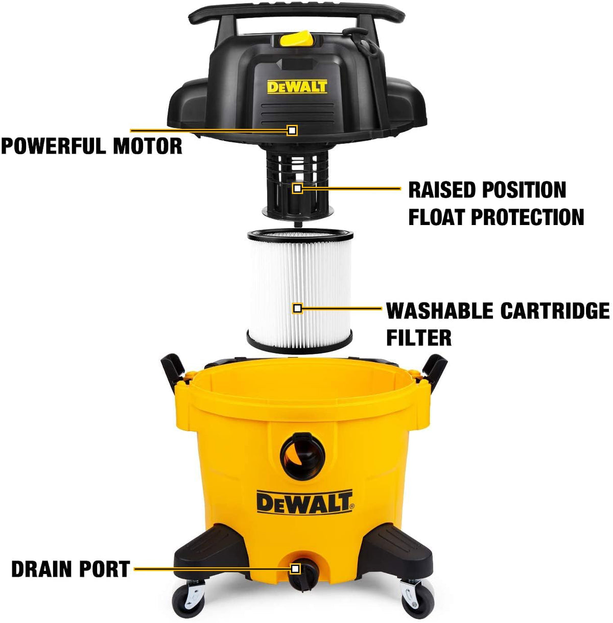 10 Gallon Wet Dry Shop Vacuum with Attachments S60965