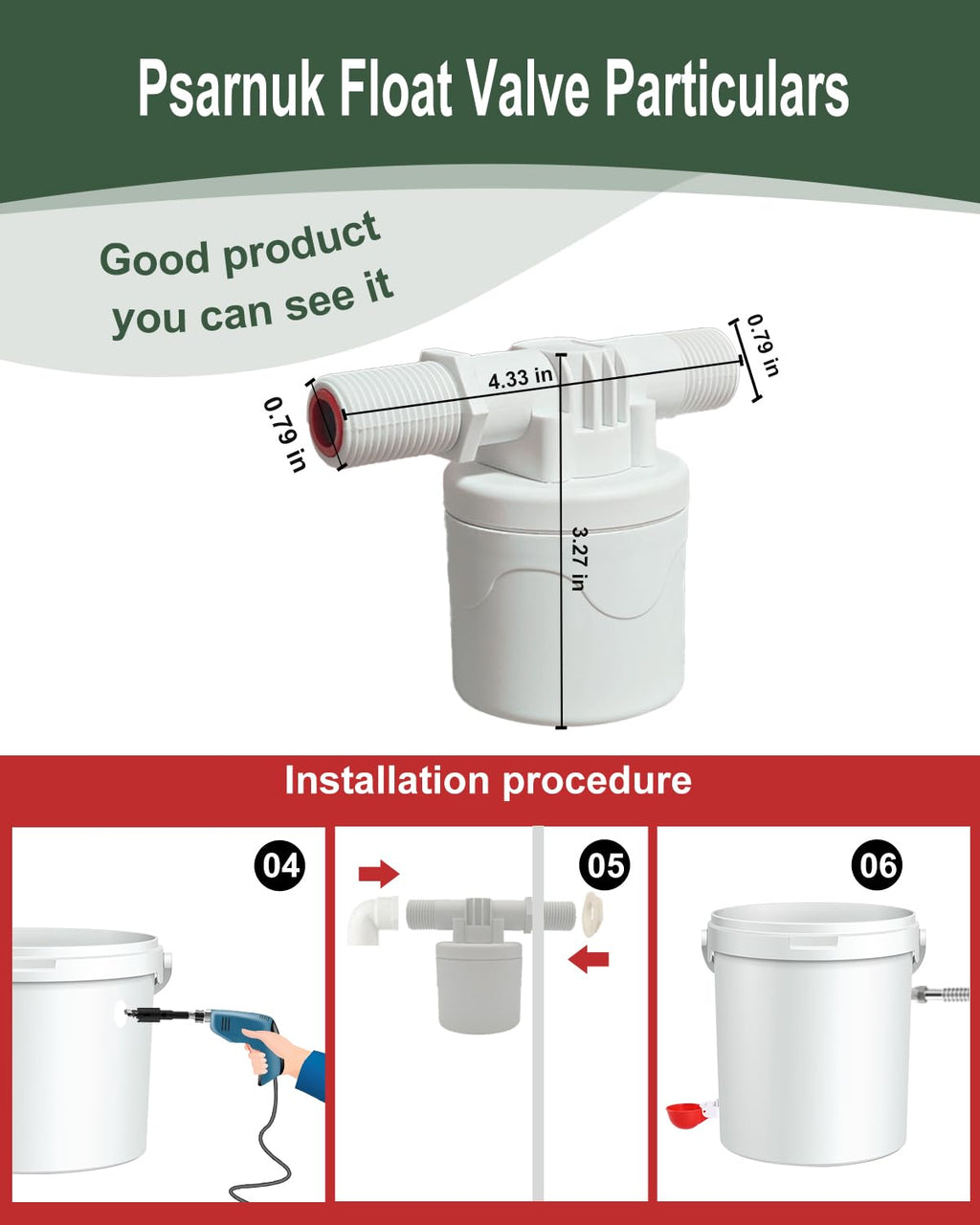 Automatic Chicken Waterer Kit with 4 Cups S51187