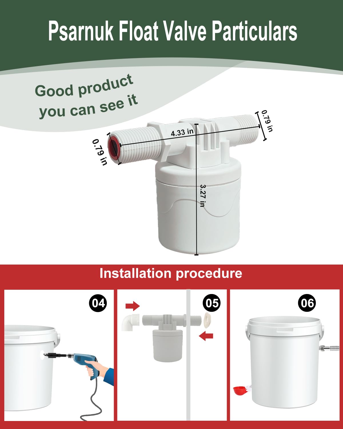 Automatic Chicken Waterer Kit with 4 Cups S51187