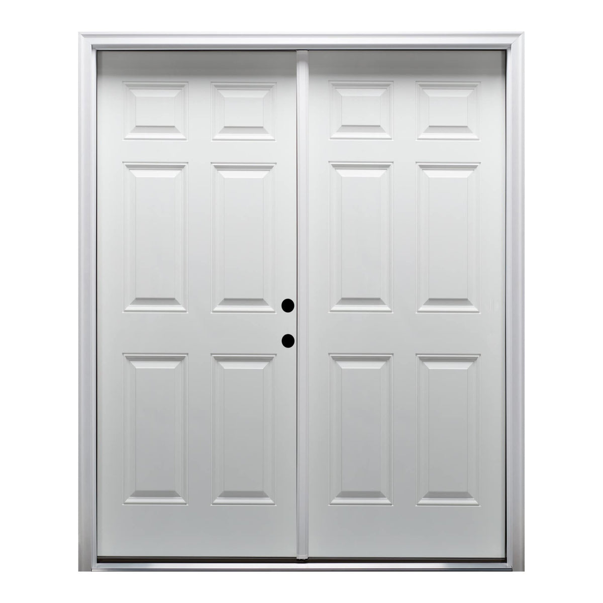 Primed Left Hand In-Swing 6-Panel Exterior Prehung Door S227404