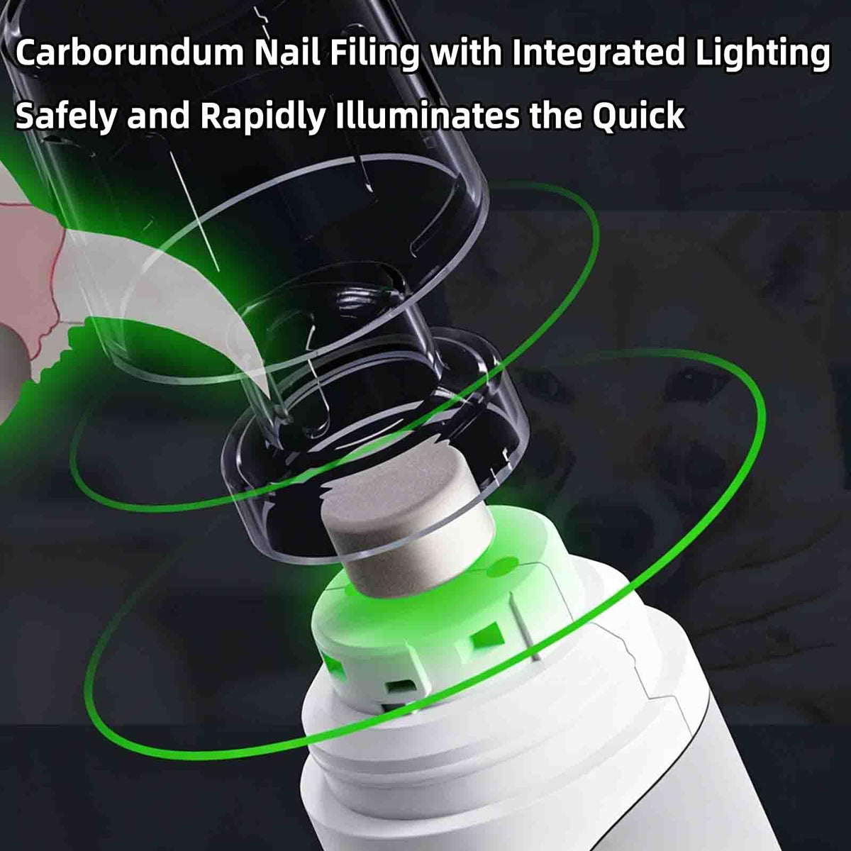 Electric Nail Clipper for Dogs Cats 2-in-1 USB Rechargeable O904