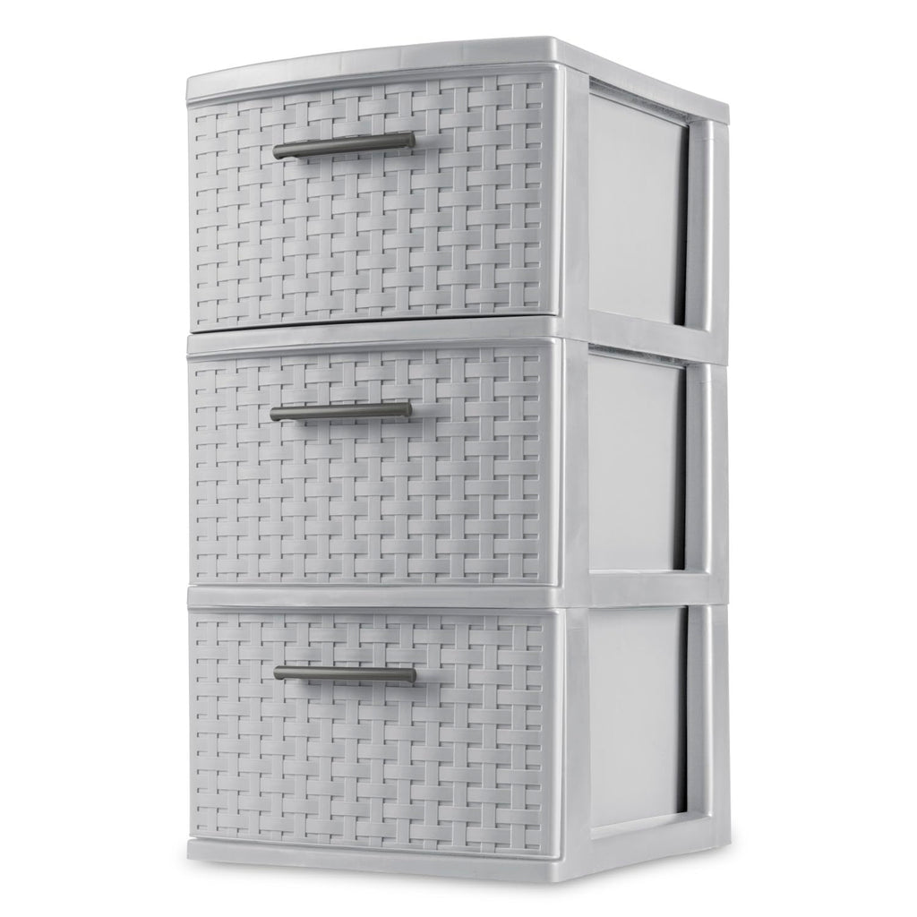 3 Drawer Plastic Storage Organizer, 2 Pack G15664