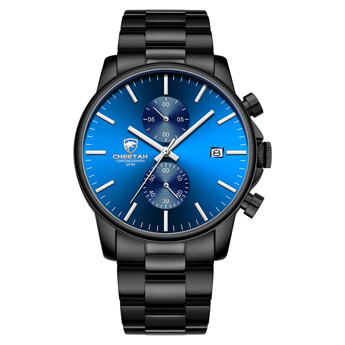 Mens Stainless Steel Waterproof Chronograph Quartz Watch U3091