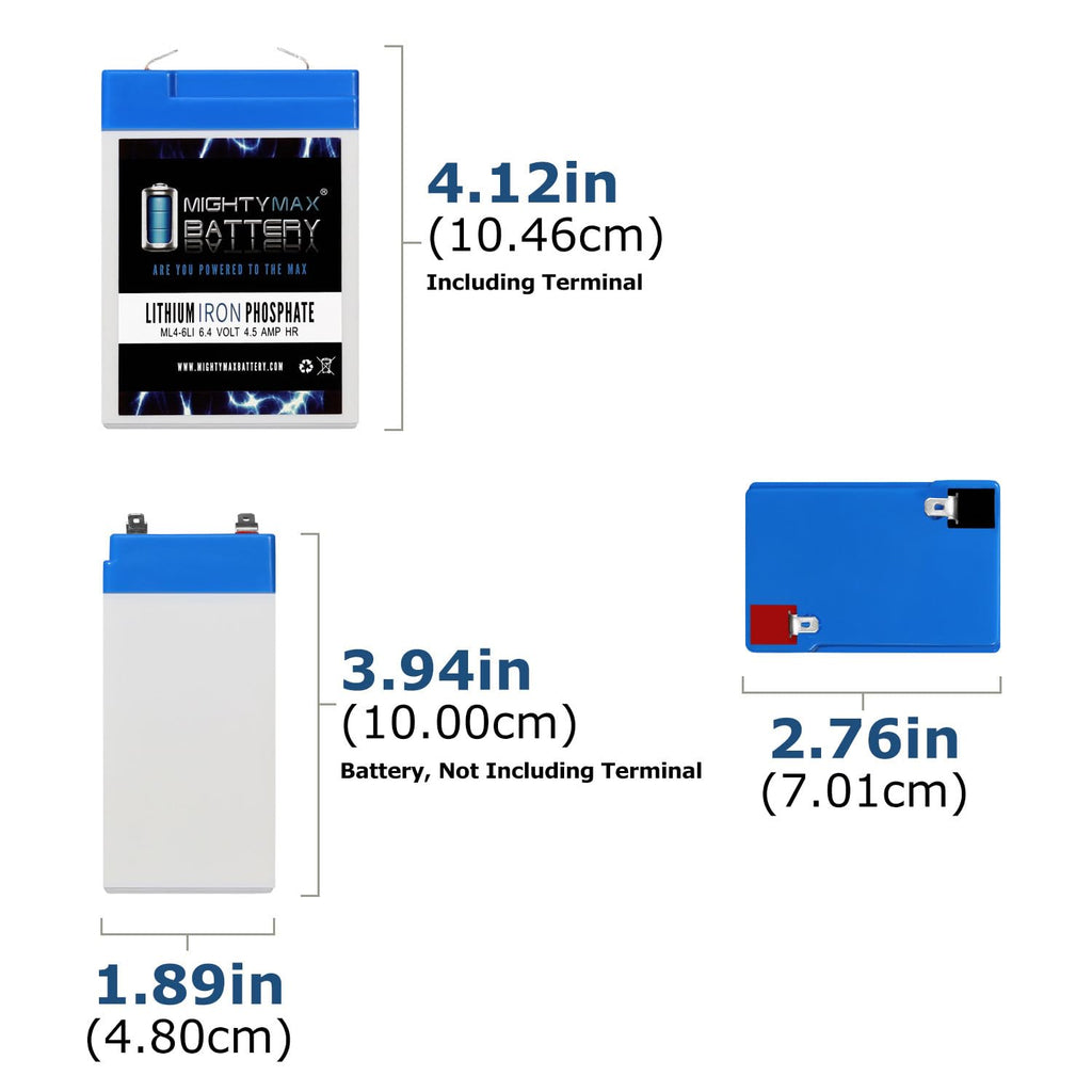 6V 4.5AH Lithium Replacement Battery U20694