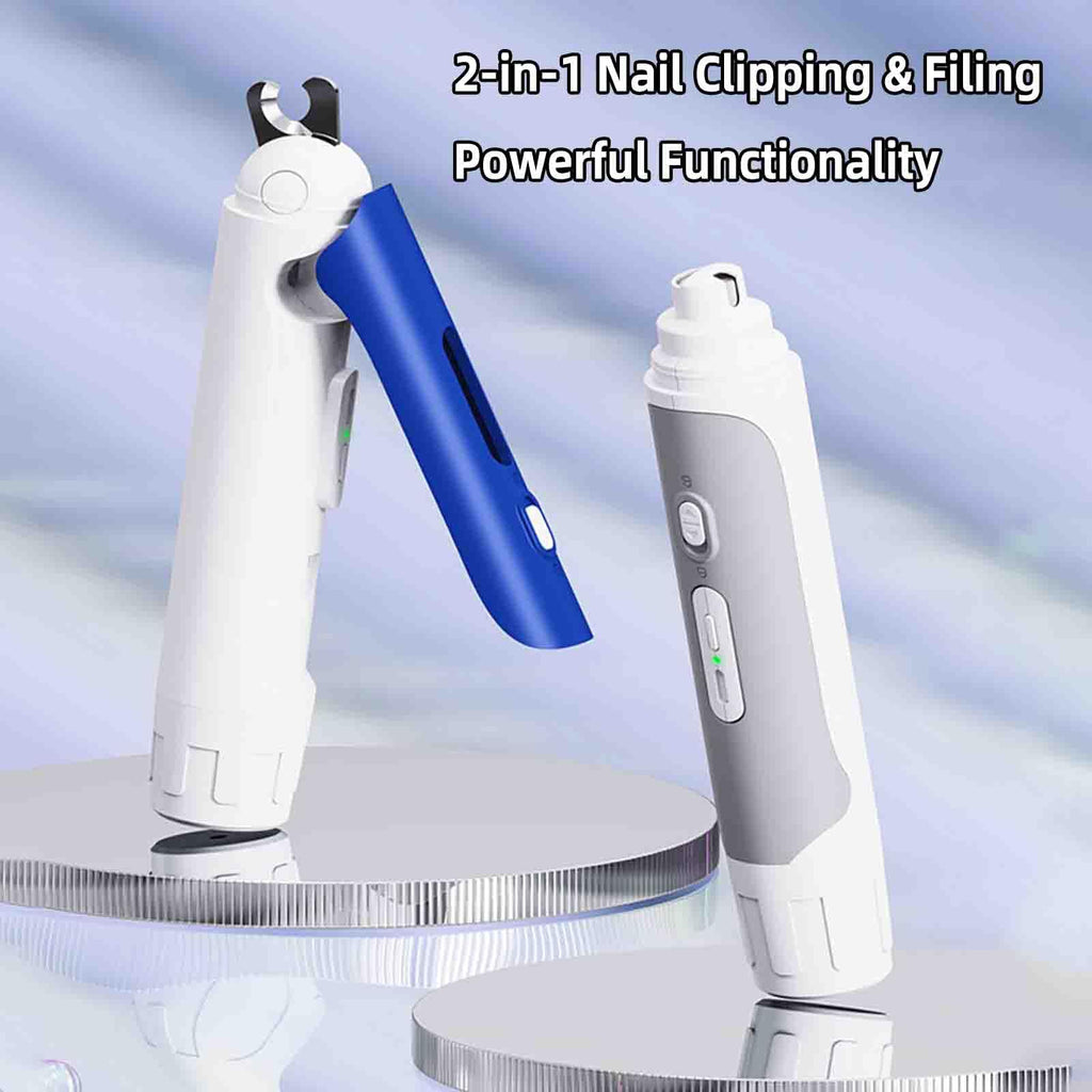 Electric Nail Clipper for Dogs Cats 2-in-1 USB Rechargeable O904