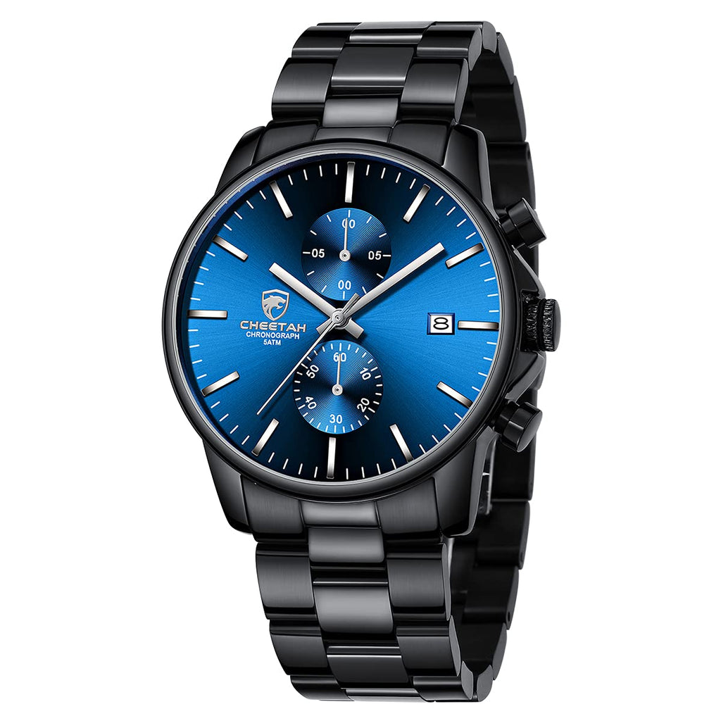 Mens Stainless Steel Waterproof Chronograph Quartz Watch U3091