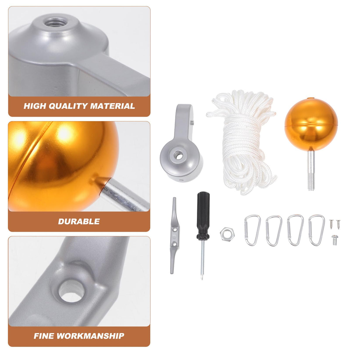 Heavy Duty Flagpole Kit Metal Repair Parts V355