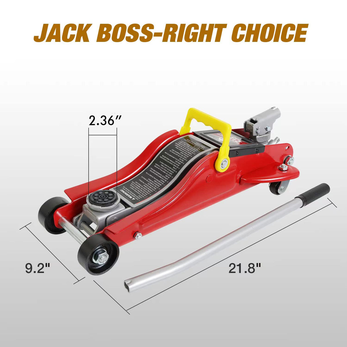 2.5 Ton Low Profile Hydraulic Floor Jack with Storage Case E920364