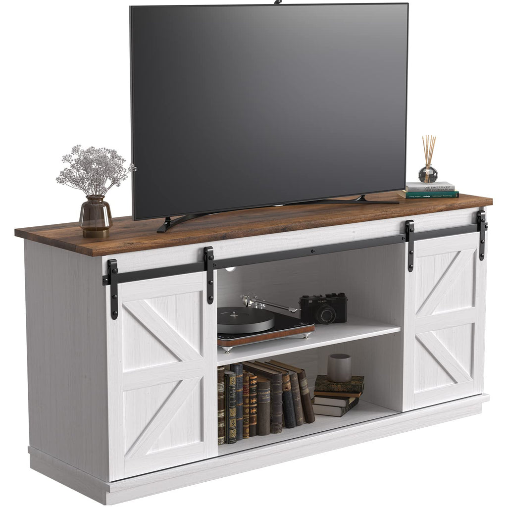 Bright White TV Stand for 65 Inch TV L51785