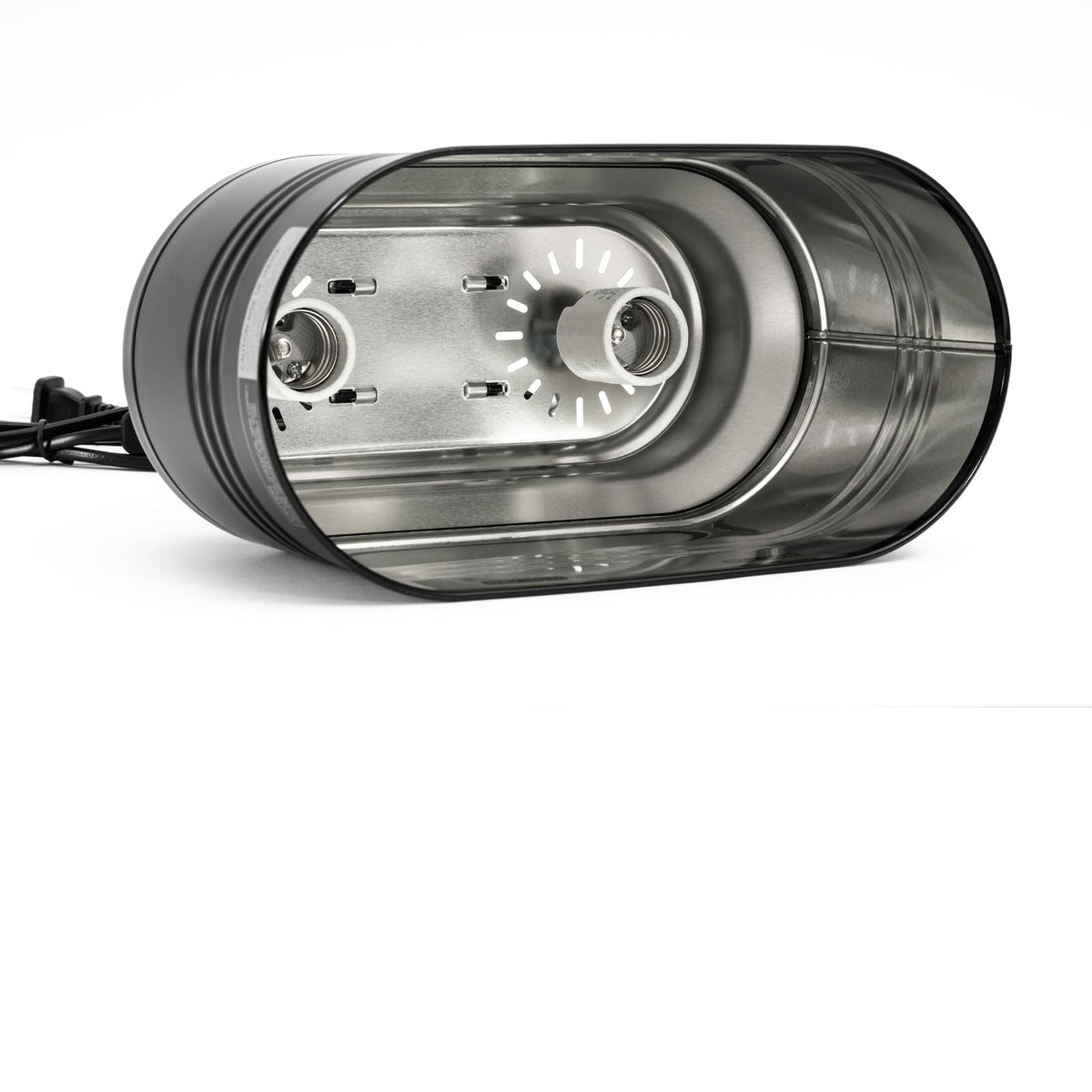 Reptile Light Fixture with 2 Switches, E26 Heat Lamp Fixture Y8619