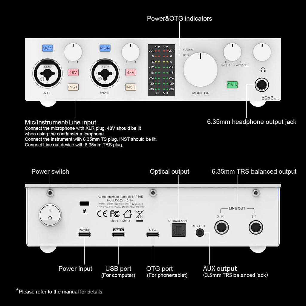 USB Audio Interface White J724332