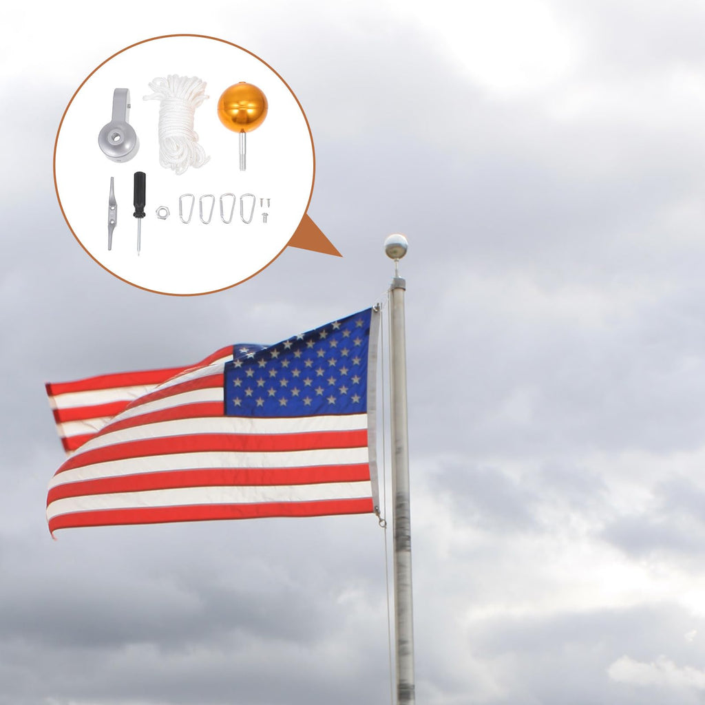 Heavy Duty Flagpole Kit Metal Repair Parts V355