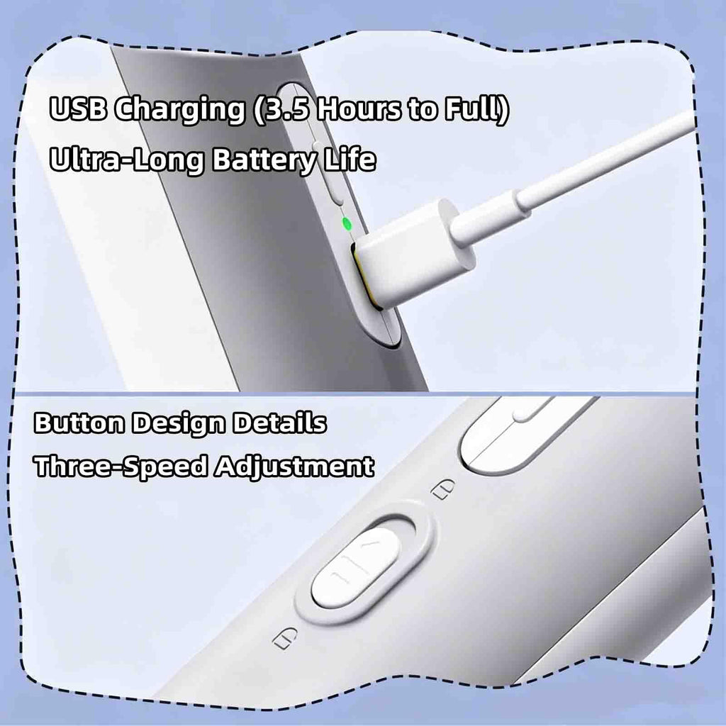 Electric Nail Clipper for Dogs Cats 2-in-1 USB Rechargeable O904
