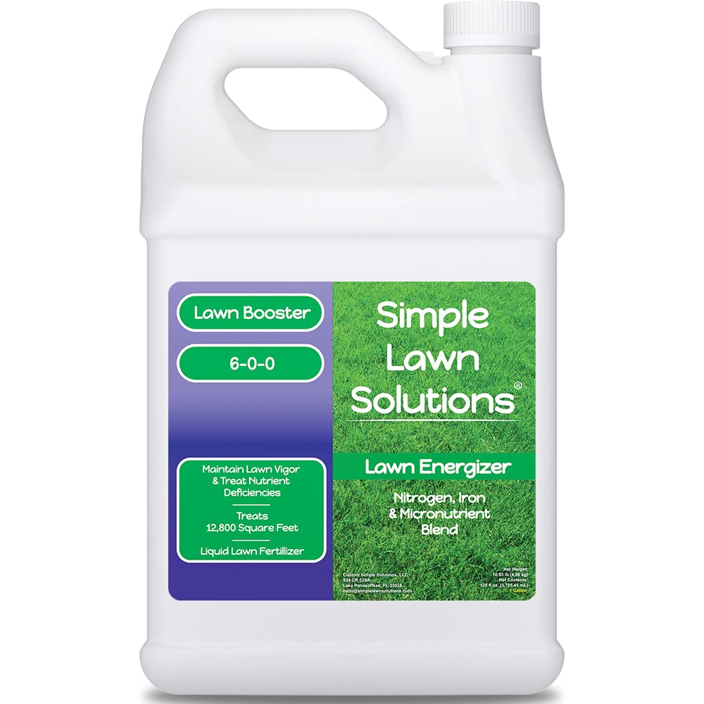 Commercial Grade Liquid Grass Fertilizer with Nitrogen, Iron, Micronutrients 1 Gallon R296855