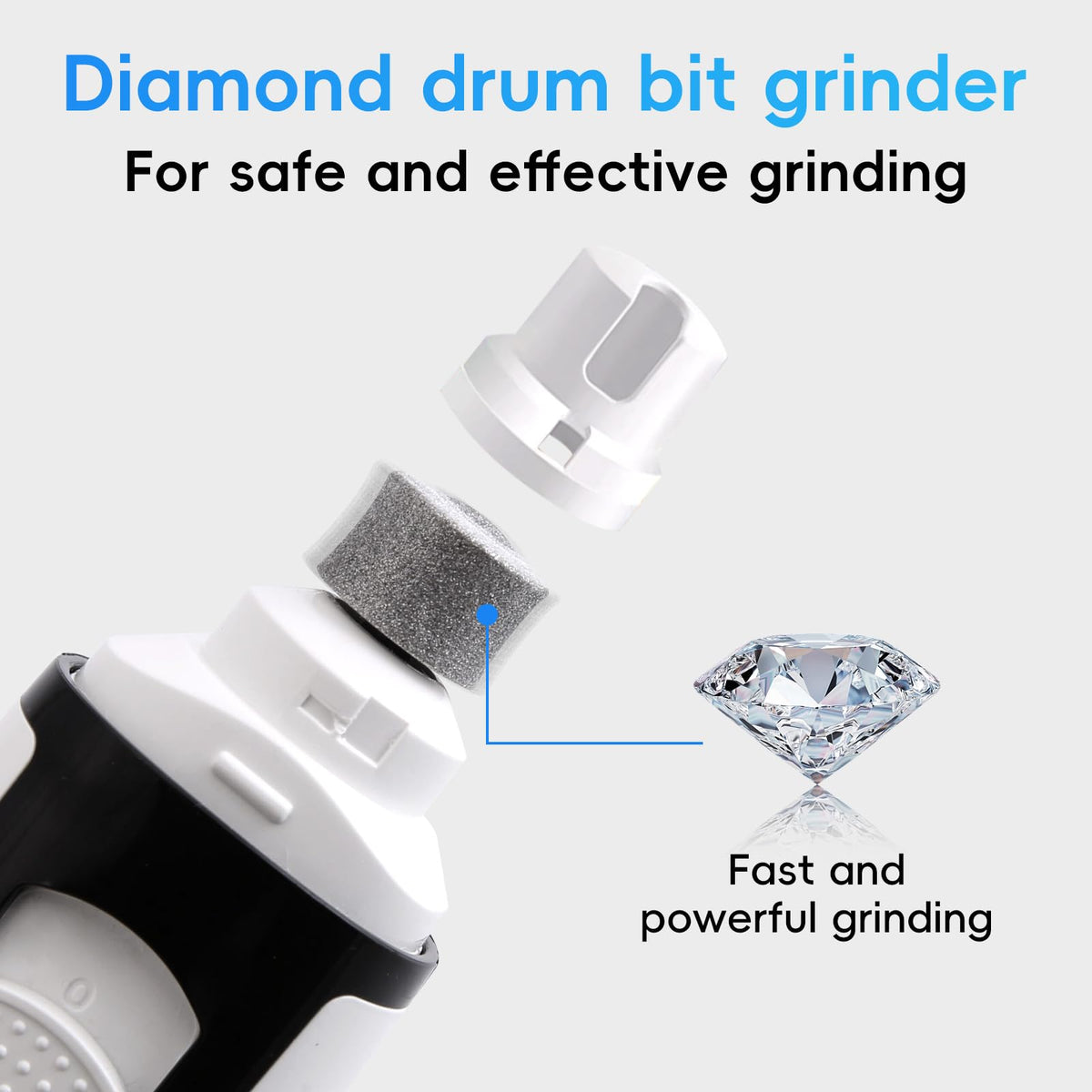 2-Speed Whisper-Quiet Electric Dog Nail Grinder R32740