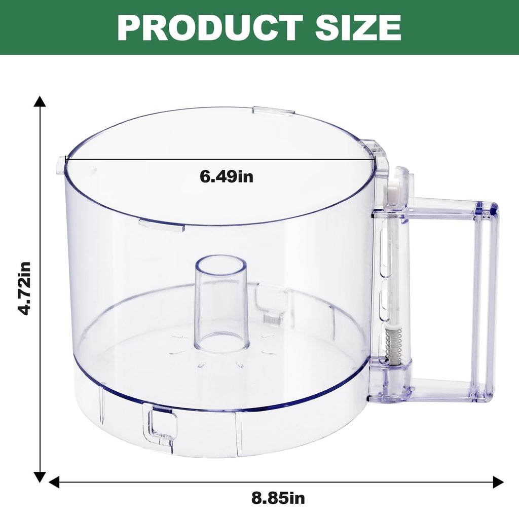 Food Processor Work Bowl 7-Cup with 4 Locking Tabs I499
