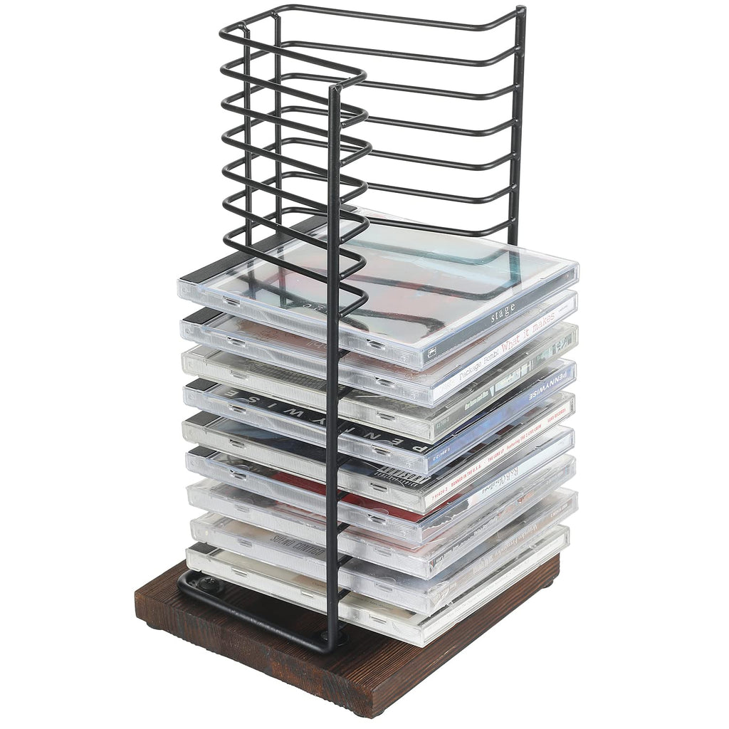 Black Metal CD Storage Rack D762502