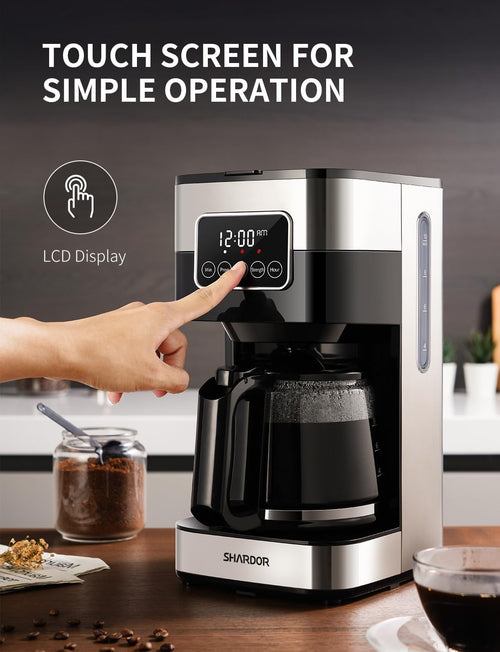 10-Cup Programmable Drip Coffee Maker with Permanent Filter D6491