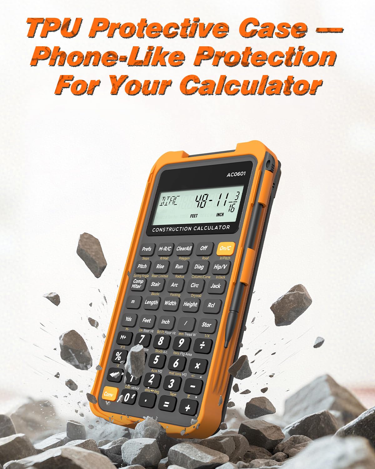Construction Calculator with Writing Tablet O92981