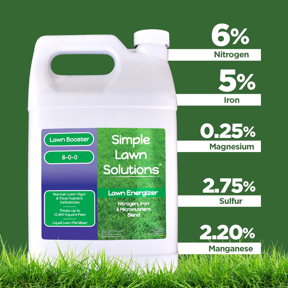 Commercial Grade Liquid Grass Fertilizer with Nitrogen, Iron, Micronutrients 1 Gallon R296855