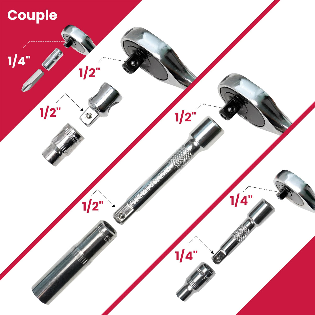 95 Pc Socket Ratchet Wrench Set L676489