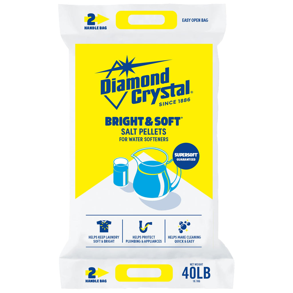 2 Pack Water Softener Salt Pellets, 40 Pounds F134