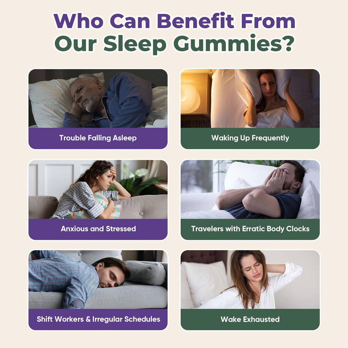 Melatonin Calm Sleep Gummies 2mg Elderberry Flavor 60*2 Bottles Q48623