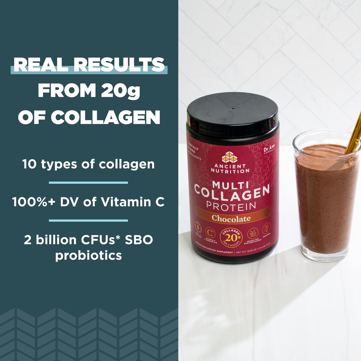 Multi Collagen Protein Hydrolyzed Peptides Chocolate T15178