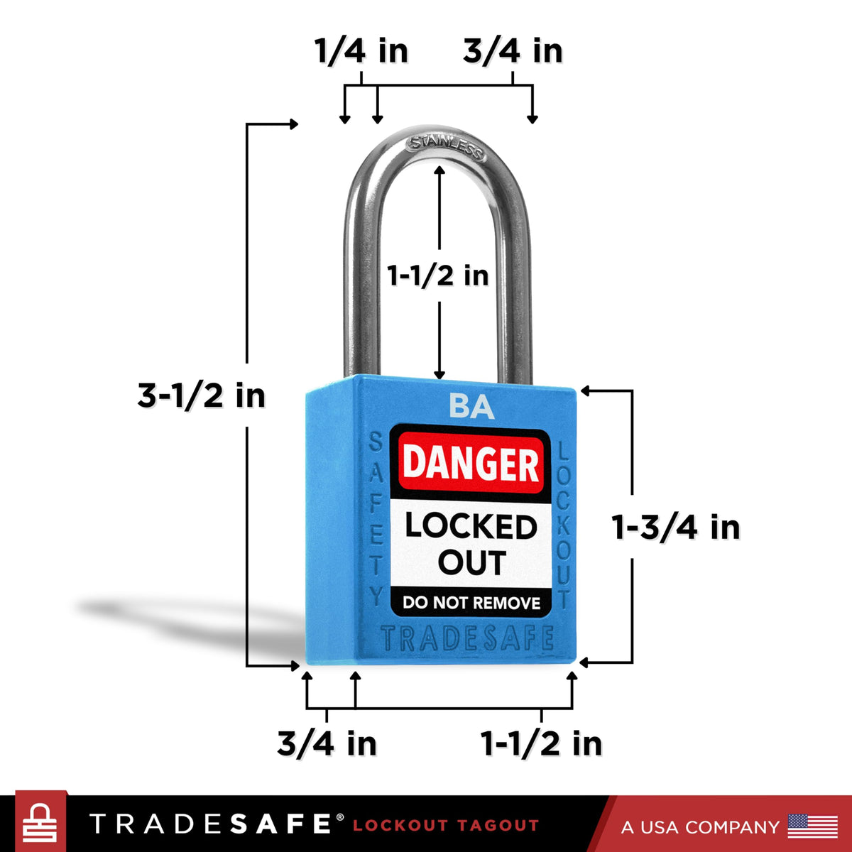 10 Blue Keyed Alike Locks T45589