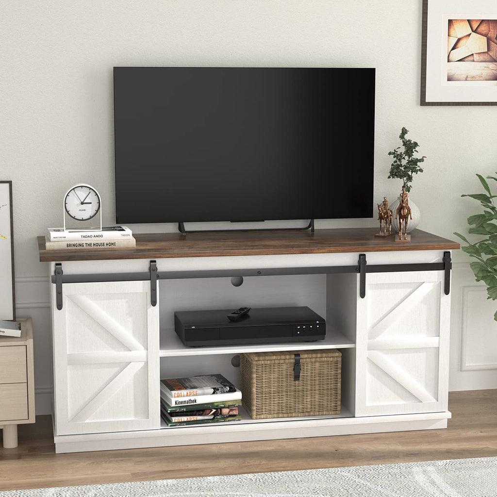 Bright White TV Stand for 65 Inch TV L51785
