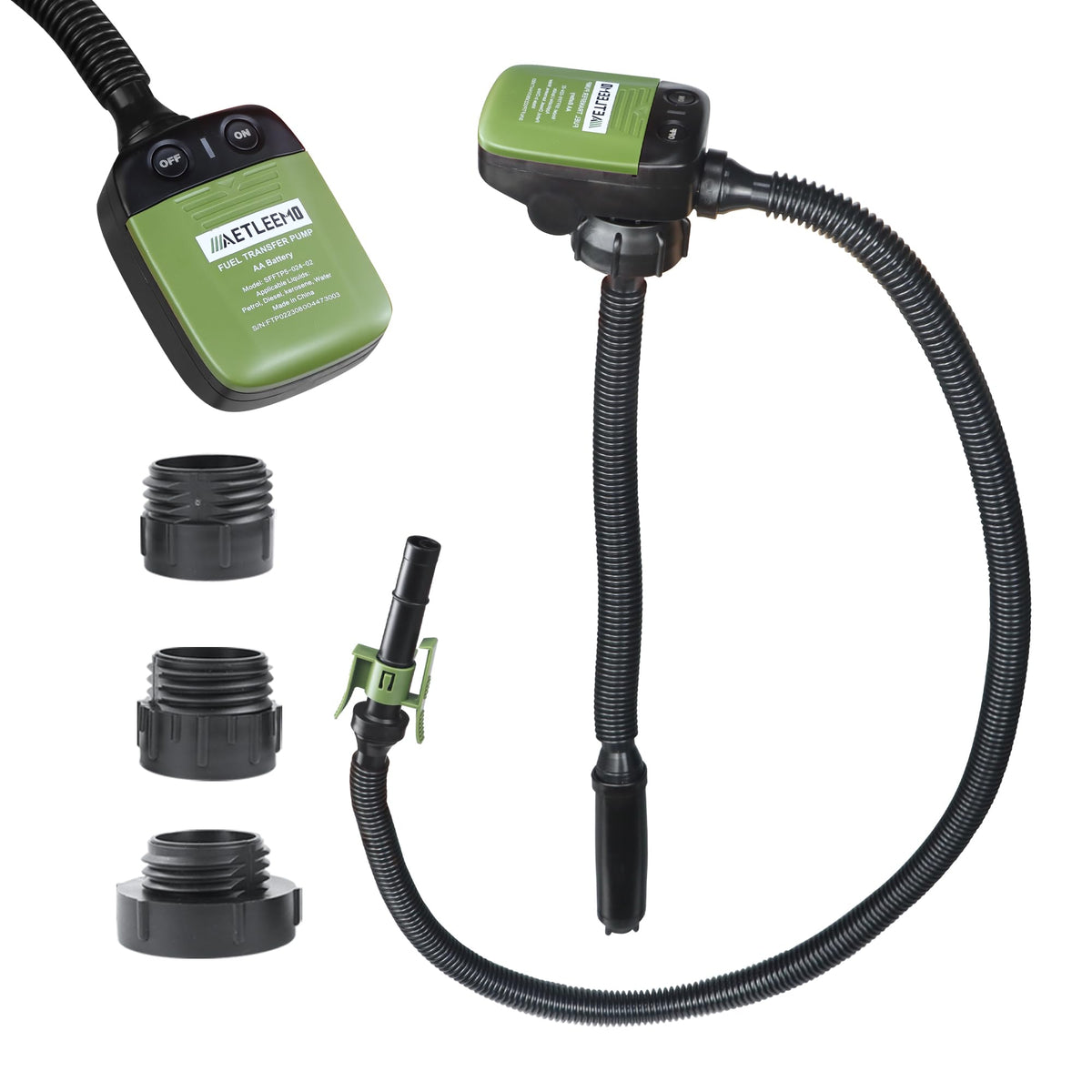 Battery Powered 2.4 GPM Fuel Transfer Pump with Auto Shut Off T248046
