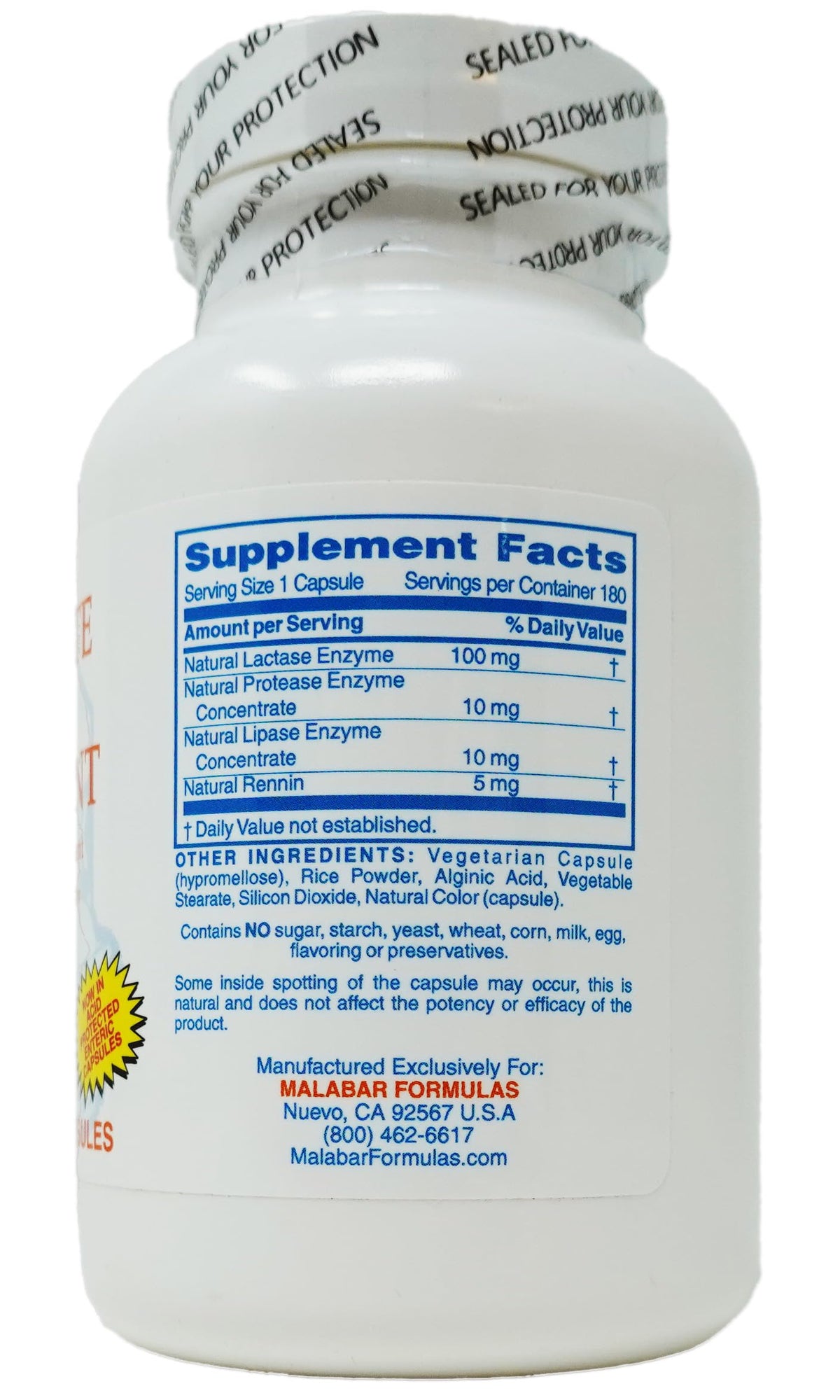 Milk Digestant 180 Count B42828