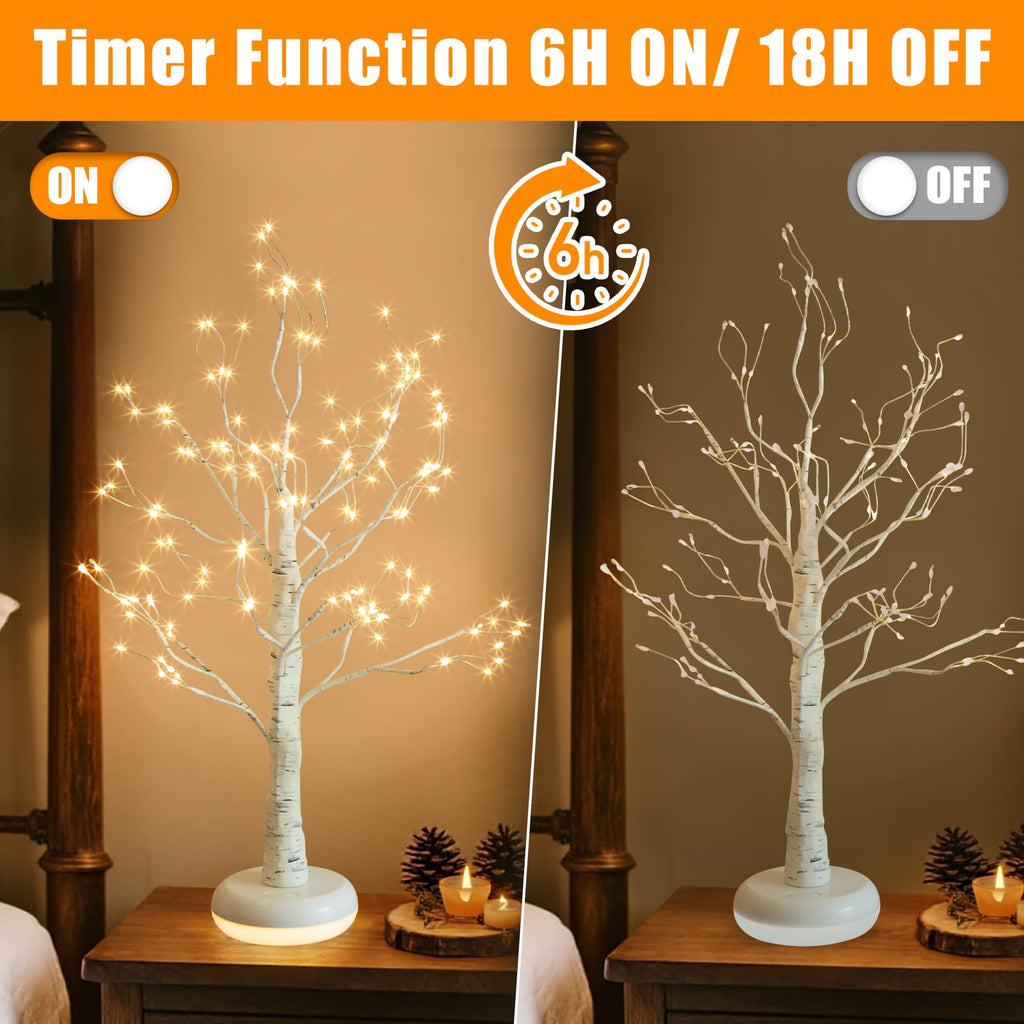Birch Tree with Lights S294075