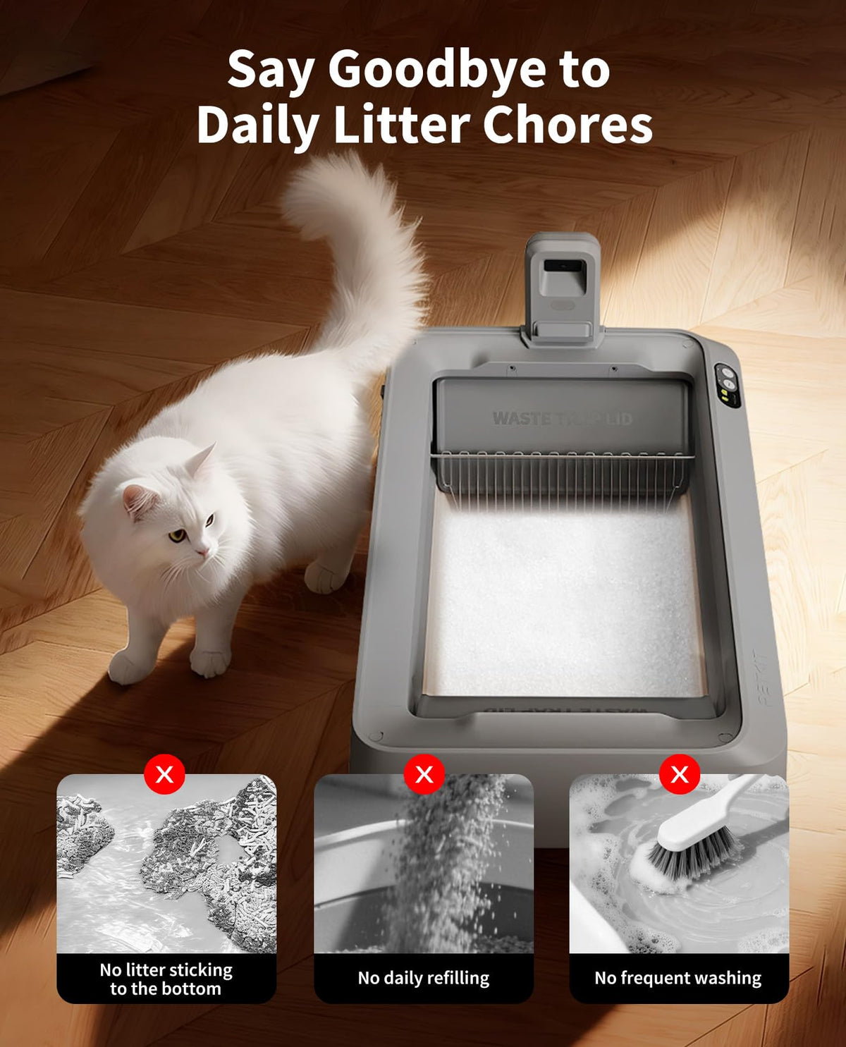 Crystal Cat Litter with Tray 4.5 lb×4 Packs K96280