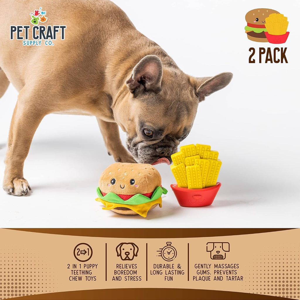 Nylon Squeaky Plush Dog Toys 2 Pack R913084