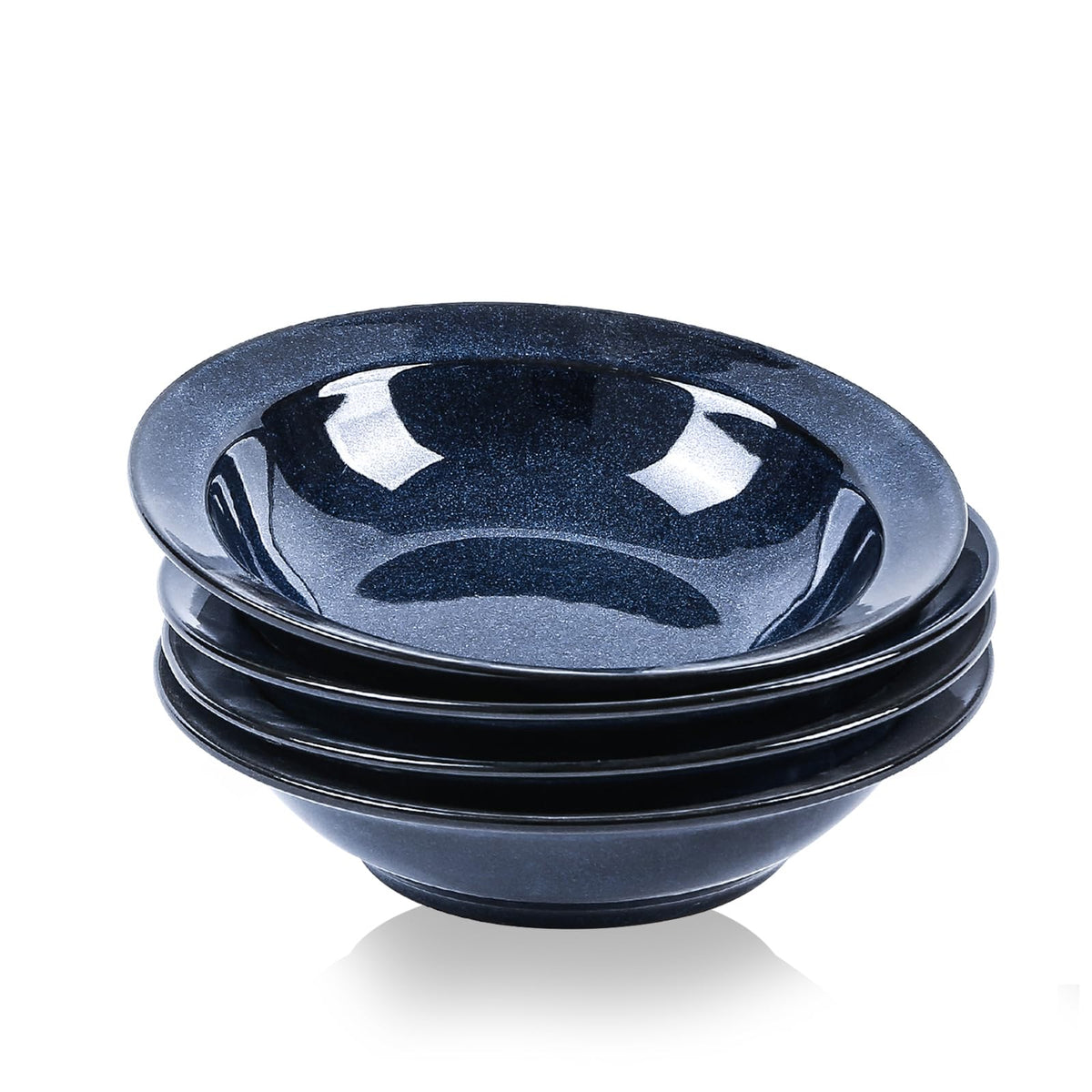 Blue 27oz Ceramic Soup Bowls Set of 4 Y3508