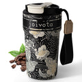 20oz Insulated Stainless Steel Ceramic Lined Coffee Tumbler with Lid and Straw P65992