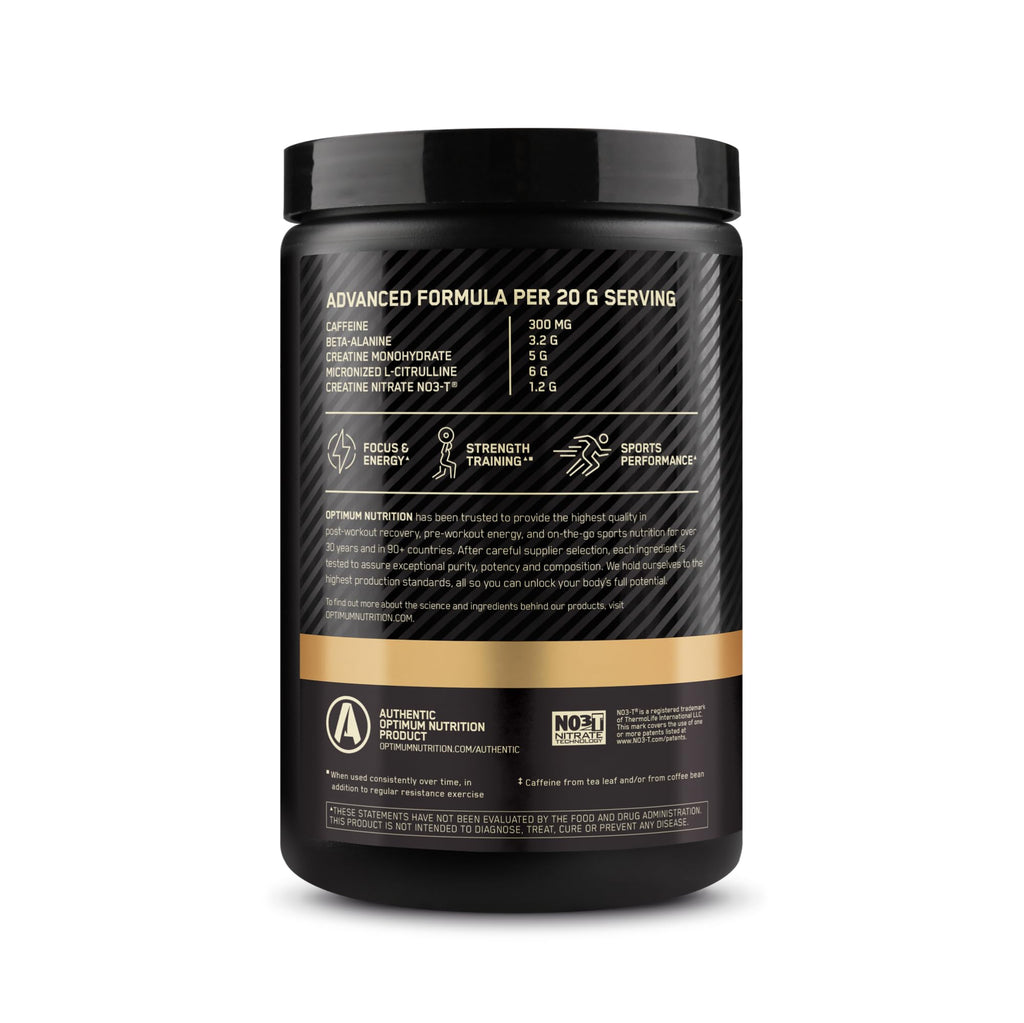 Pre Workout with Creatine Beta-Alanine L-Citrulline and Caffeine, Strawberry Mango Daiquiri, 20 Servings E367063