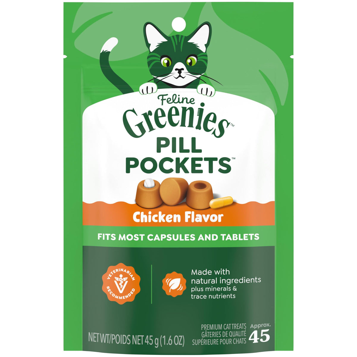 Chicken Flavor Soft Cat Treats 45 Count M273529