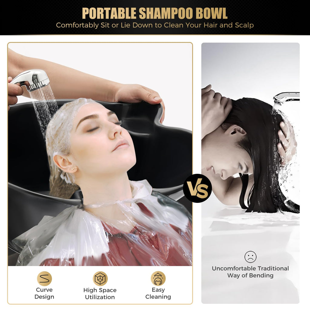 Portable Shampoo Bowl with Electric Pump F499710