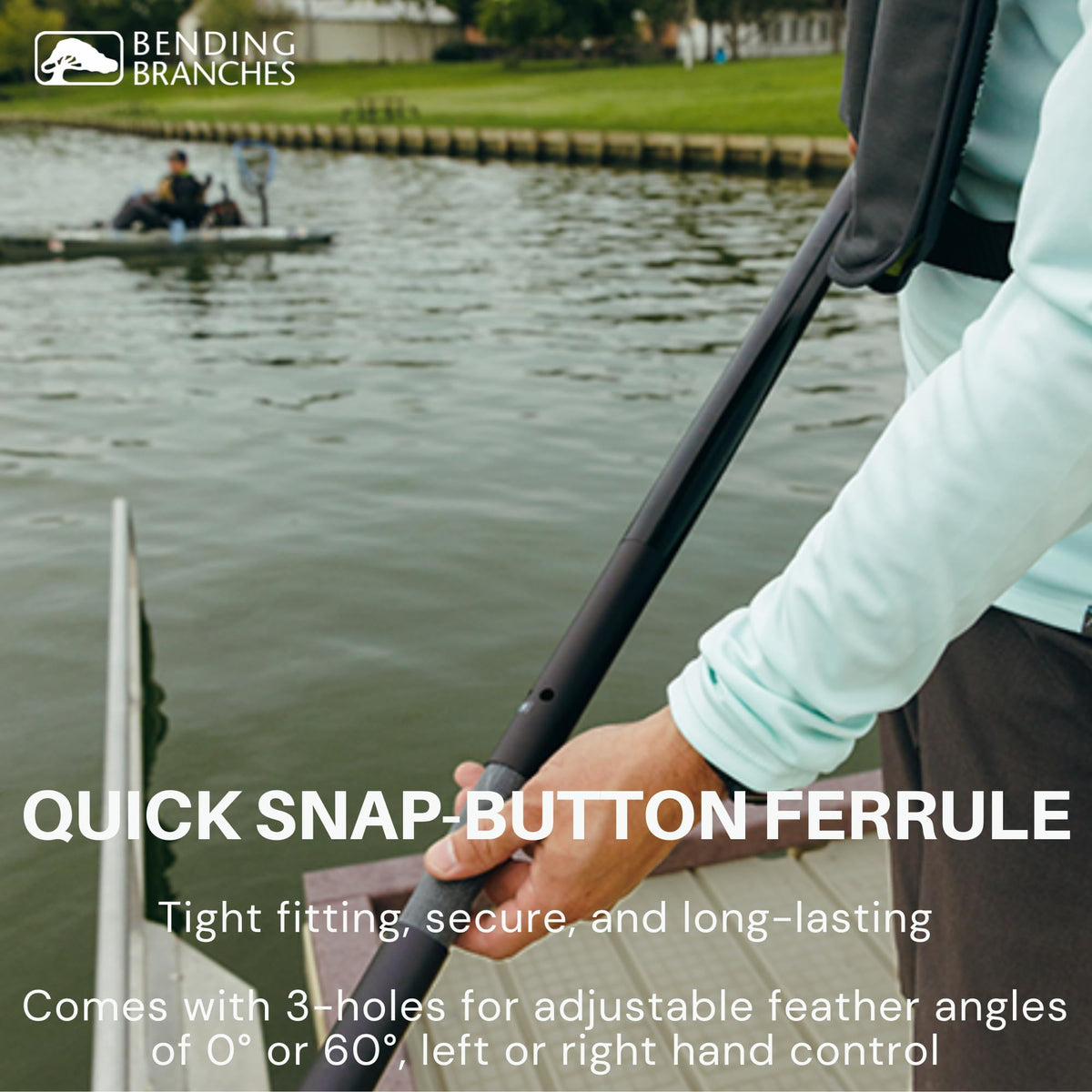 Snap-Button Kayak Fishing Paddle H9383