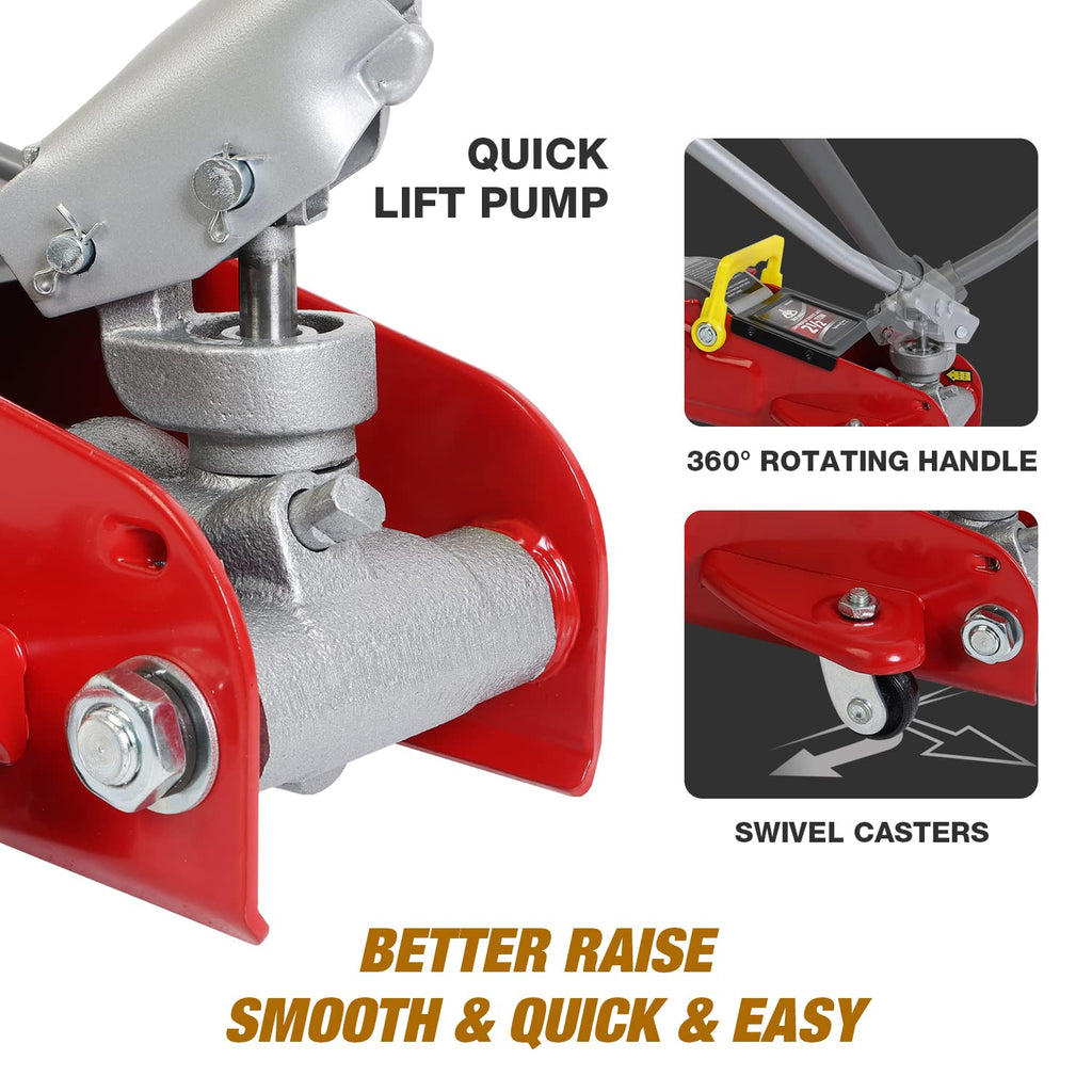 2.5 Ton Low Profile Hydraulic Floor Jack with Storage Case E920364