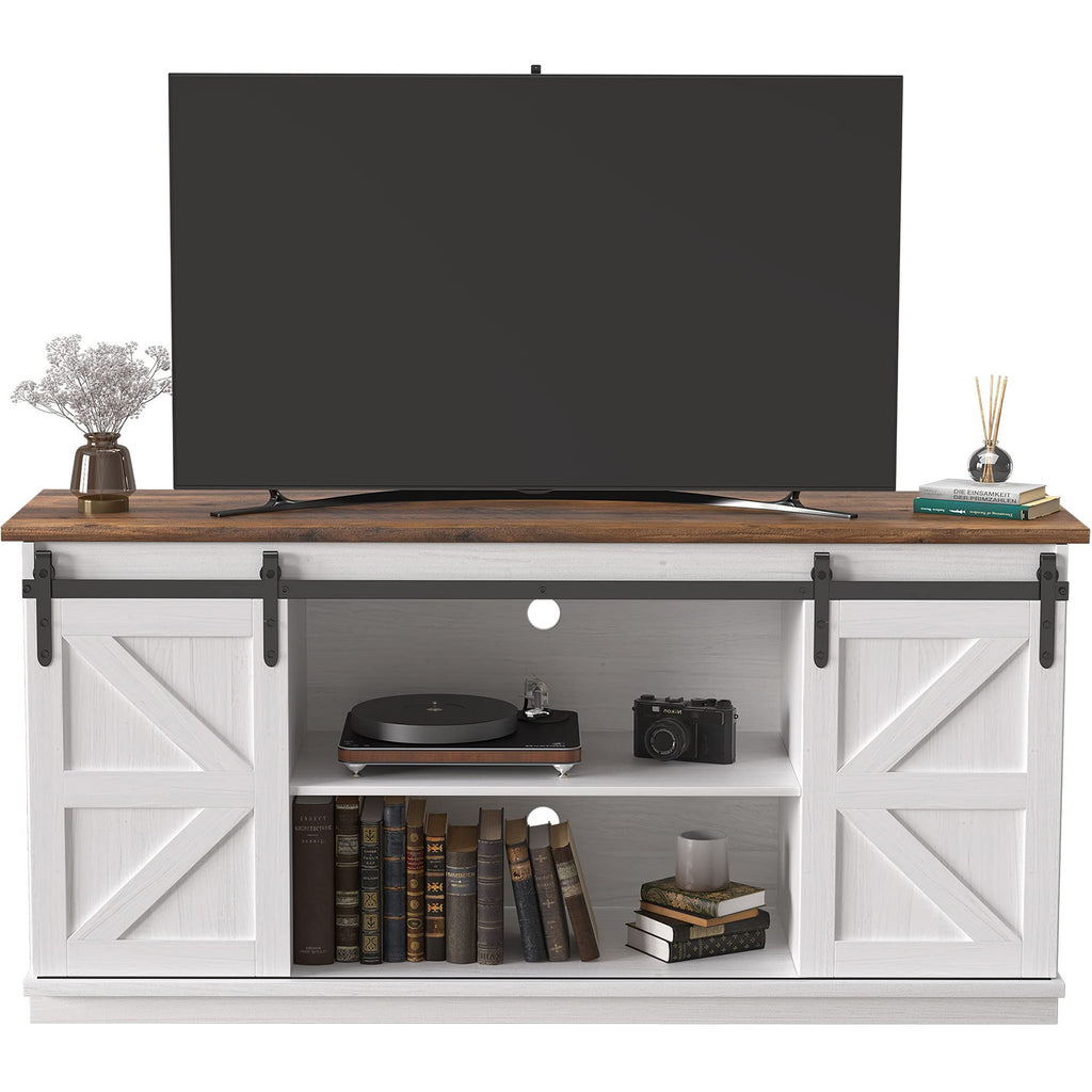 Bright White TV Stand for 65 Inch TV L51785