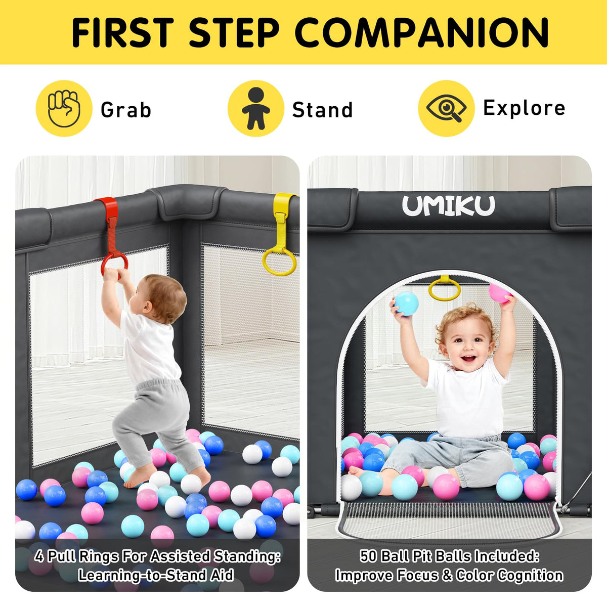 Foldable Baby Playpen 50X50 O194