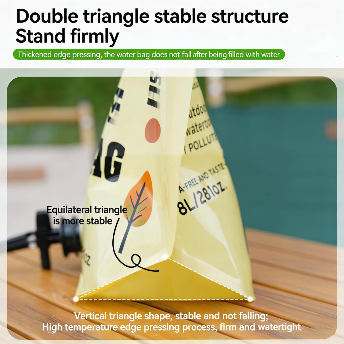 Collapsible 2 Gallon Water Container with Faucet P6746