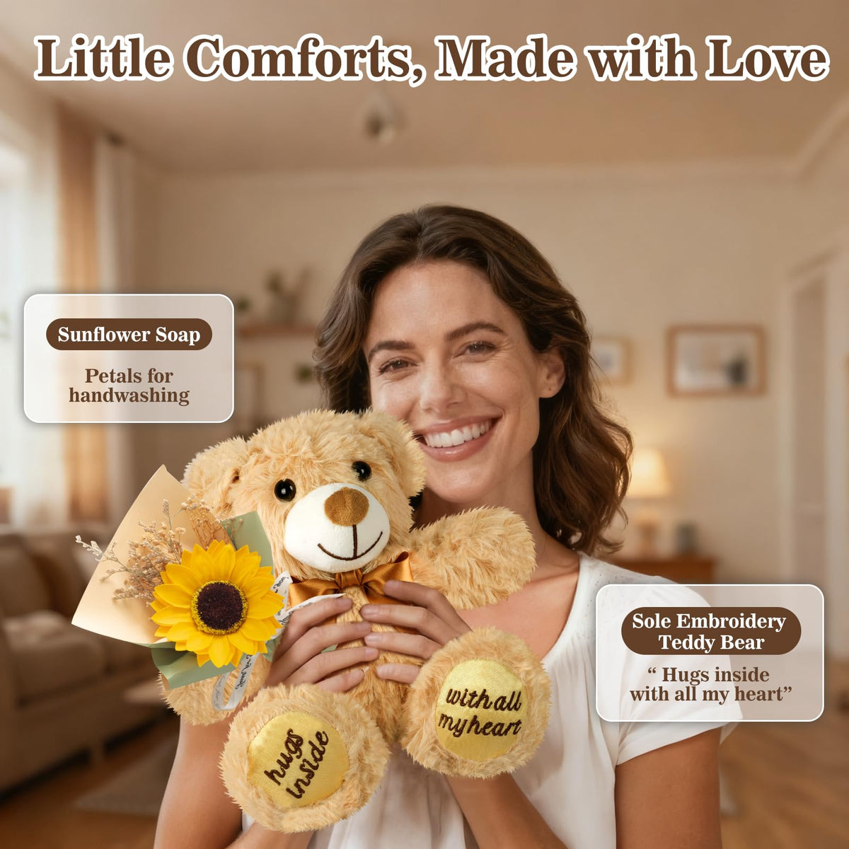 Get Well Soon Gift Basket with Blanket, Mug, Teddy Bear, Aromatherapy S386490