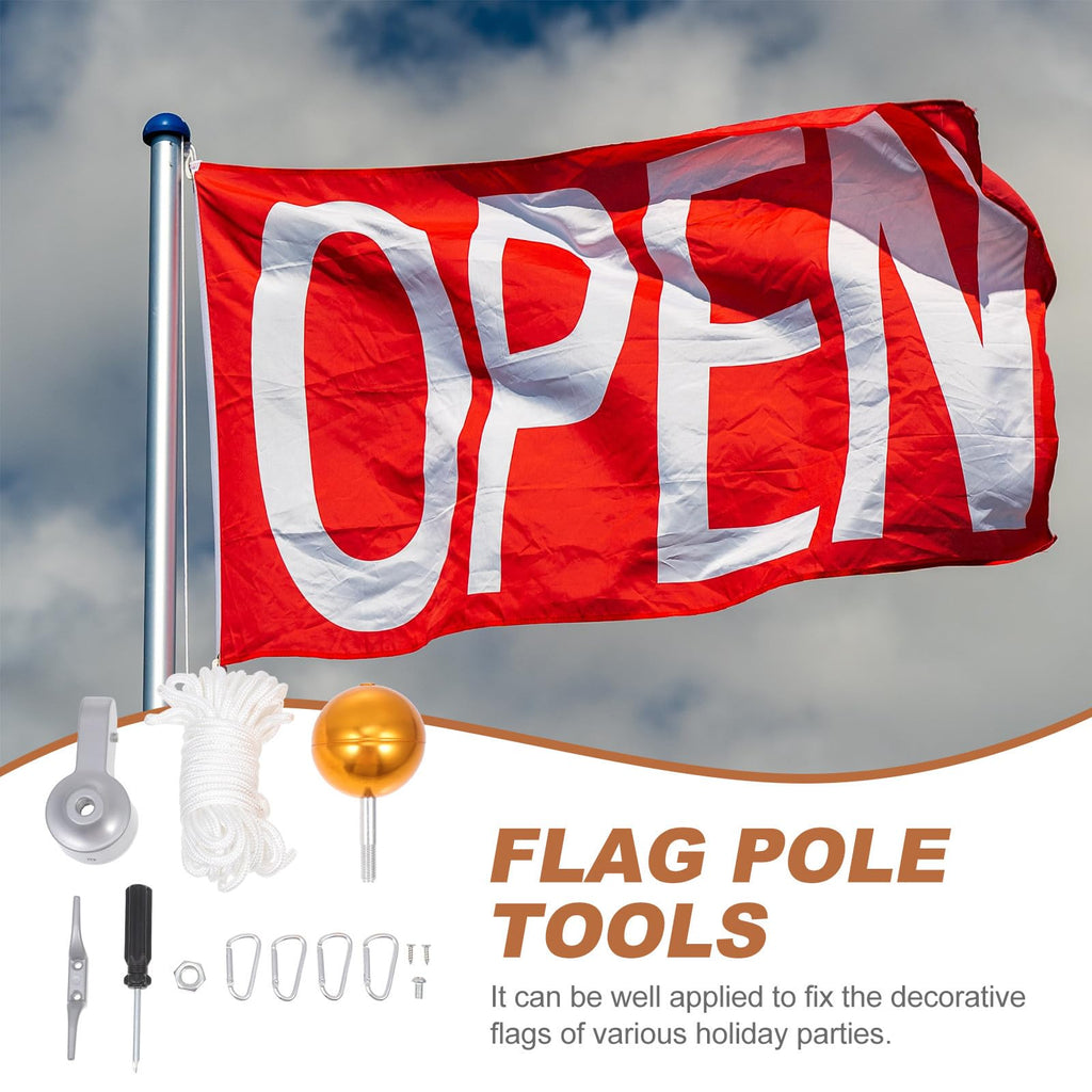 Heavy Duty Flagpole Kit Metal Repair Parts V355
