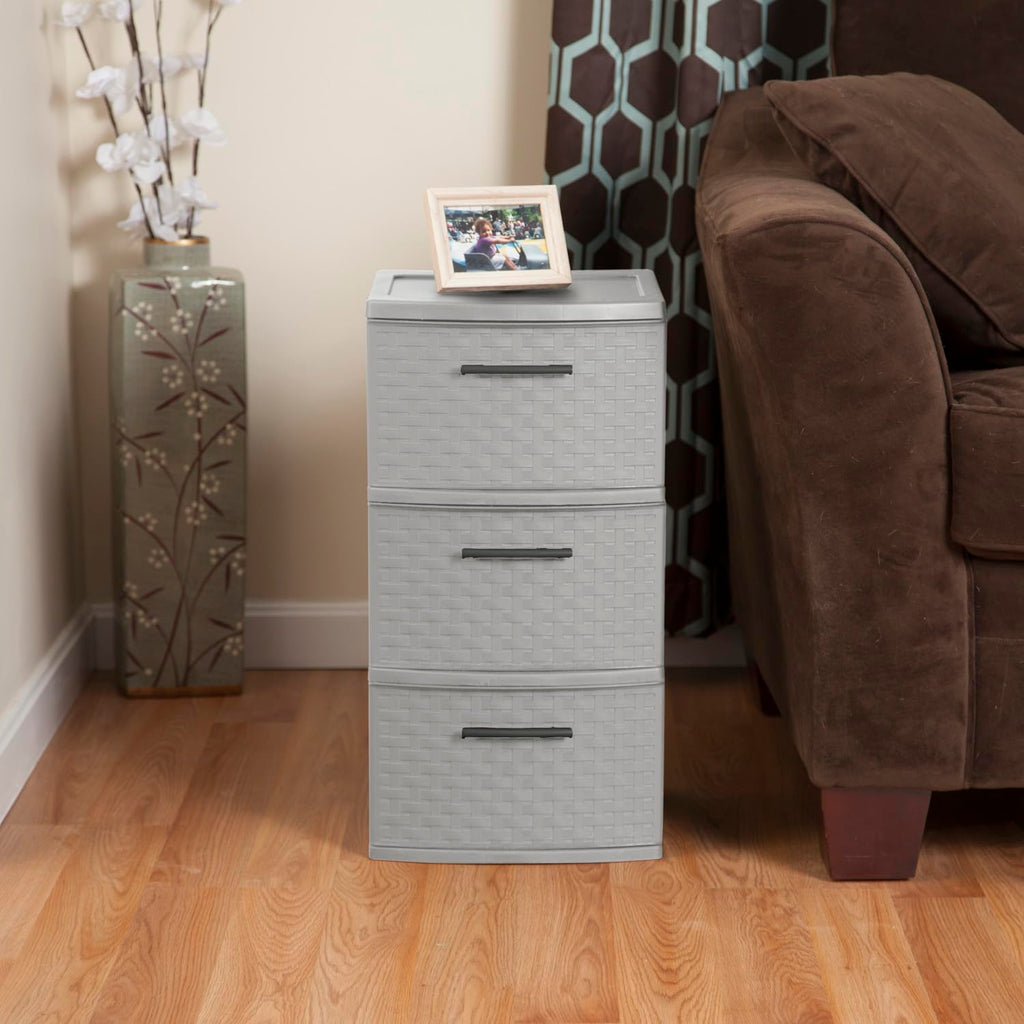3 Drawer Plastic Storage Organizer, 2 Pack G15664