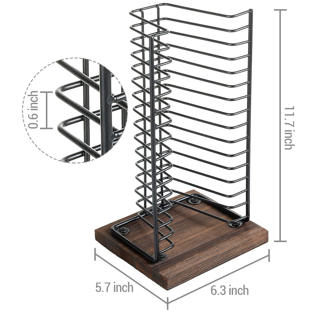 Black Metal CD Storage Rack D762502